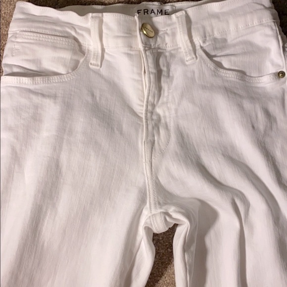 White stretch FRAME Denim jeans - Picture 3 of 12
